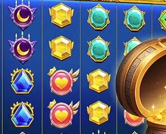 Gulungan permata mesin slot di meja OKWIN